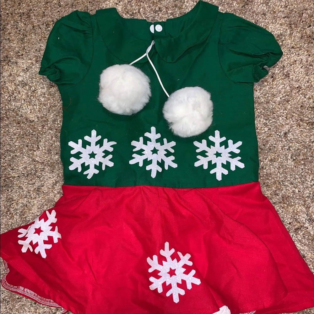 Little Ladies Boutique Minnie Christmas NWOT
